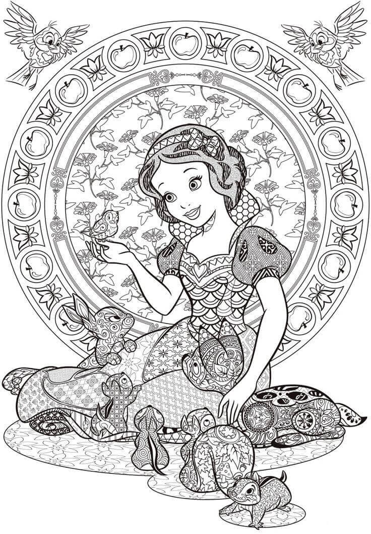 show-white-disney-colorig-page-adults