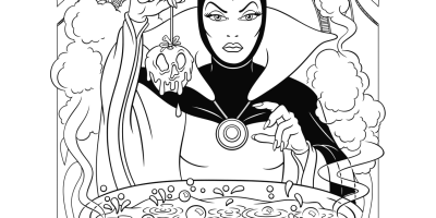 snow-white-villain-evil-queen-is-one-bad-apple-adult-coloring-page